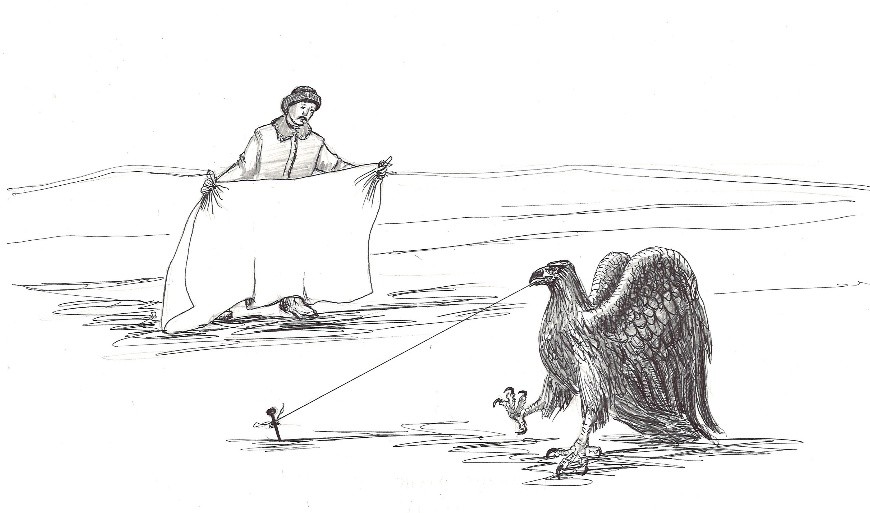 جۇتپا تۇزاقپەن بۇركىت ۇستاۋ