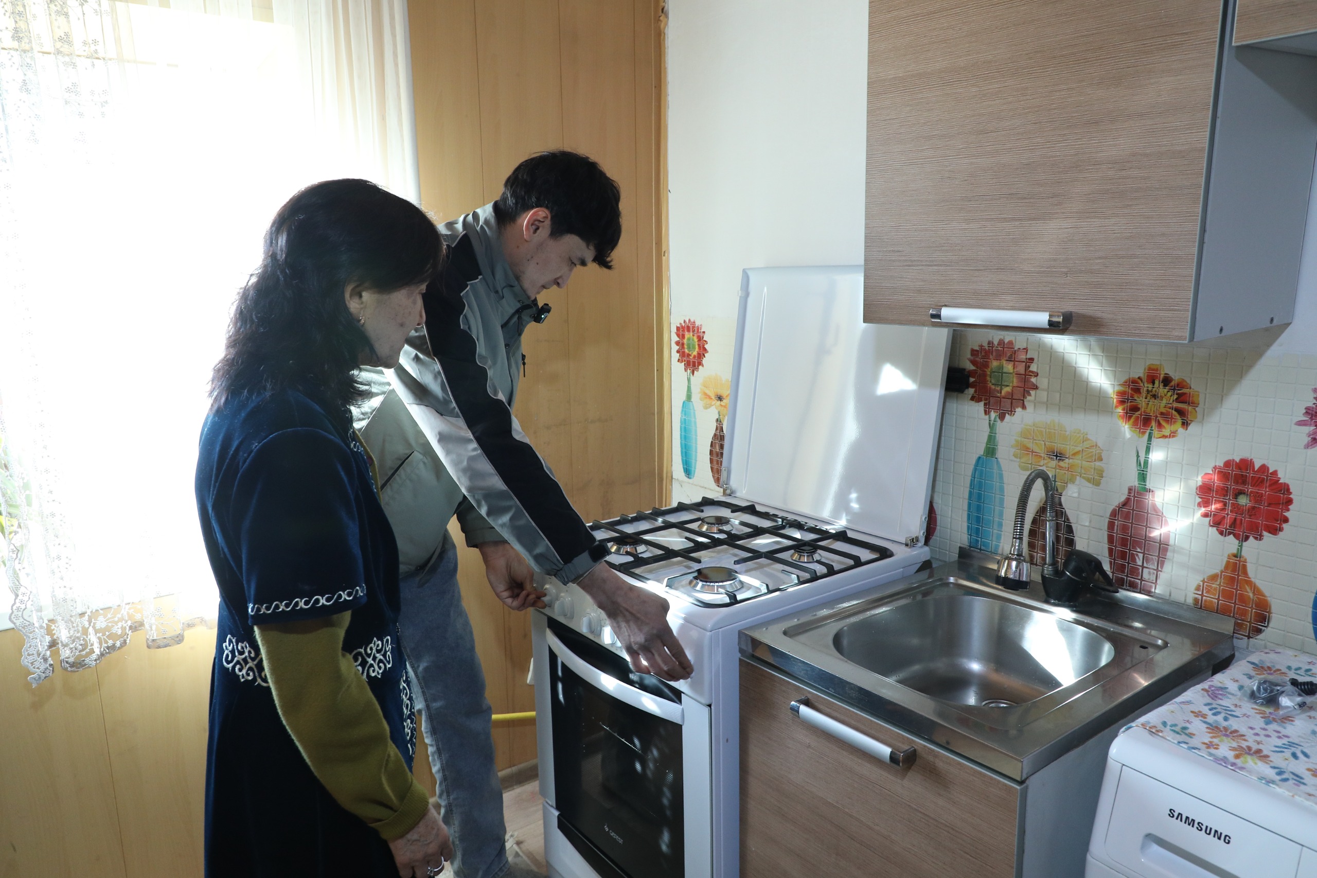 كەڭگىر اۋىلى گازعا قوسىلىپ, تازا اۋىز سۋمەن قامتىلدى