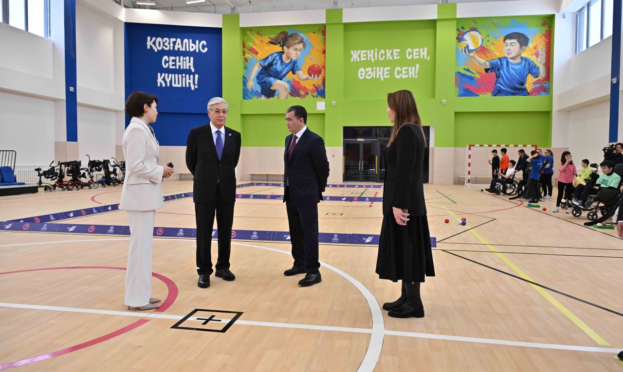 پرەزيدەنت ينكليۋزيۆتى سپورت ورتالىعىن ارالاپ كوردى