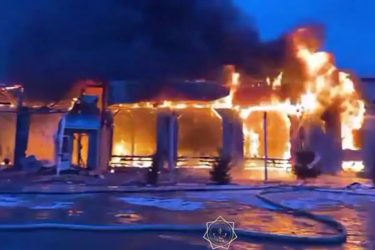 تۇركىستان وبلىسىندا جول بويىنداعى ءدامحانا ورتەنىپ كەتتى