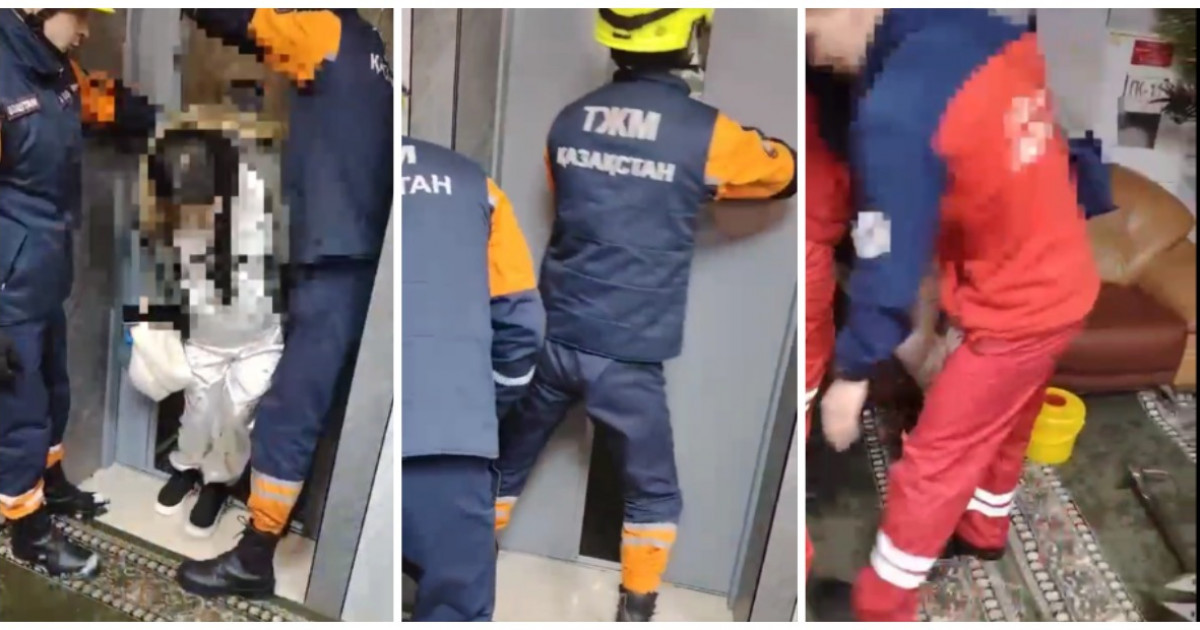 استانادا قۇتقارۋشىلار ليفتىدە قالىپ قويعان ايەلدى شىعارىپ الدى