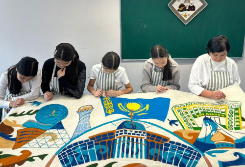 وقۋشىلار كيىز باسىپ ۇيرەندى