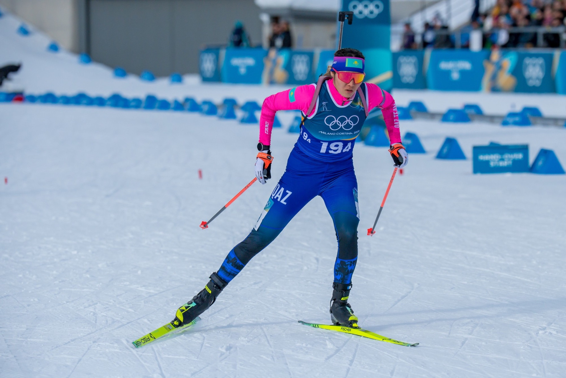 قازاقستاندىق بياتلونشىلار 2026 جىلعى وليمپيادادا جەكەلەي سايىستا ونەر كورسەتتى