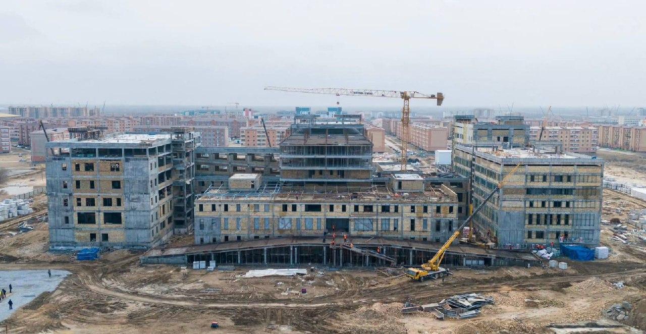 قىزىلوردا وبلىسىندا 300 ورىندىق كوپبەيىندى اۋرۋحانا سالىنىپ جاتىر