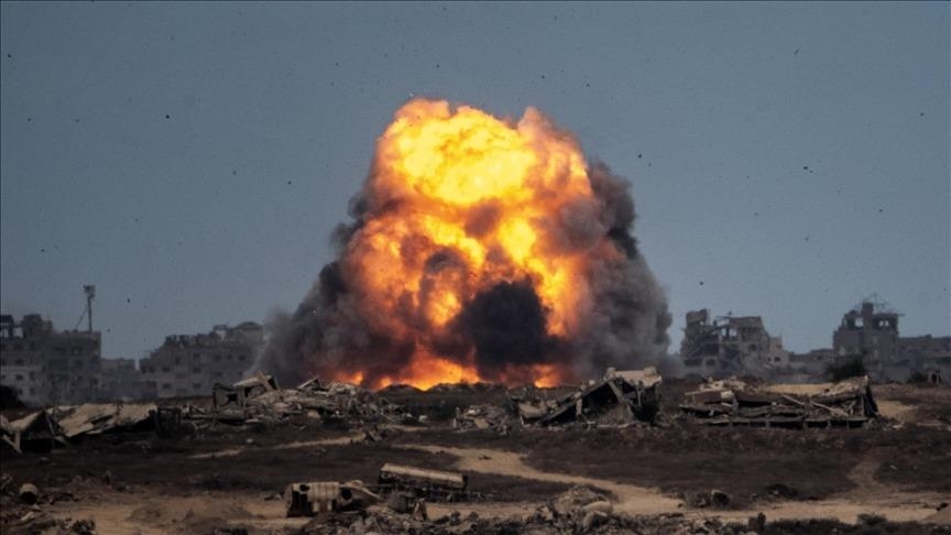 يزرايل قايتادان گازا سەكتورىنا اۋە سوققىلارىن جاسادى