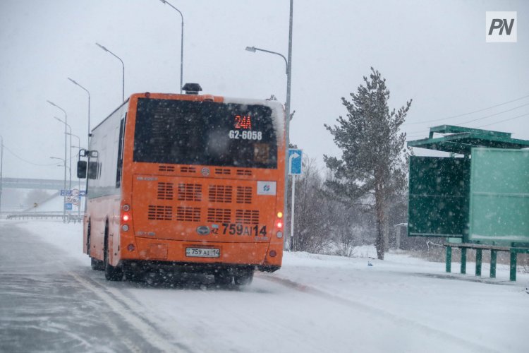 قىزىلوردادا قالا ماڭىنا قاتىنايتىن اۆتوبۋستار ۋاقىتشا توقتادى