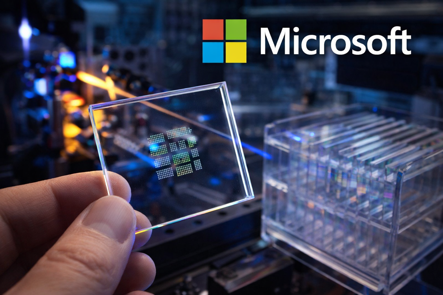 Project Silica: اقپاراتتى 10 مىڭ جىل ساقتايتىن شىنى