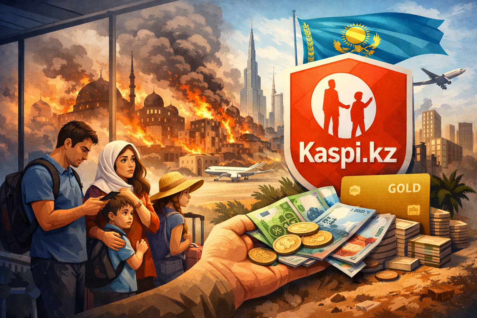 Kaspi.kz تاياۋ شىعىستا قالعان وتانداستارىمىزعا قارجىلاي كومەك كورسەتەدى