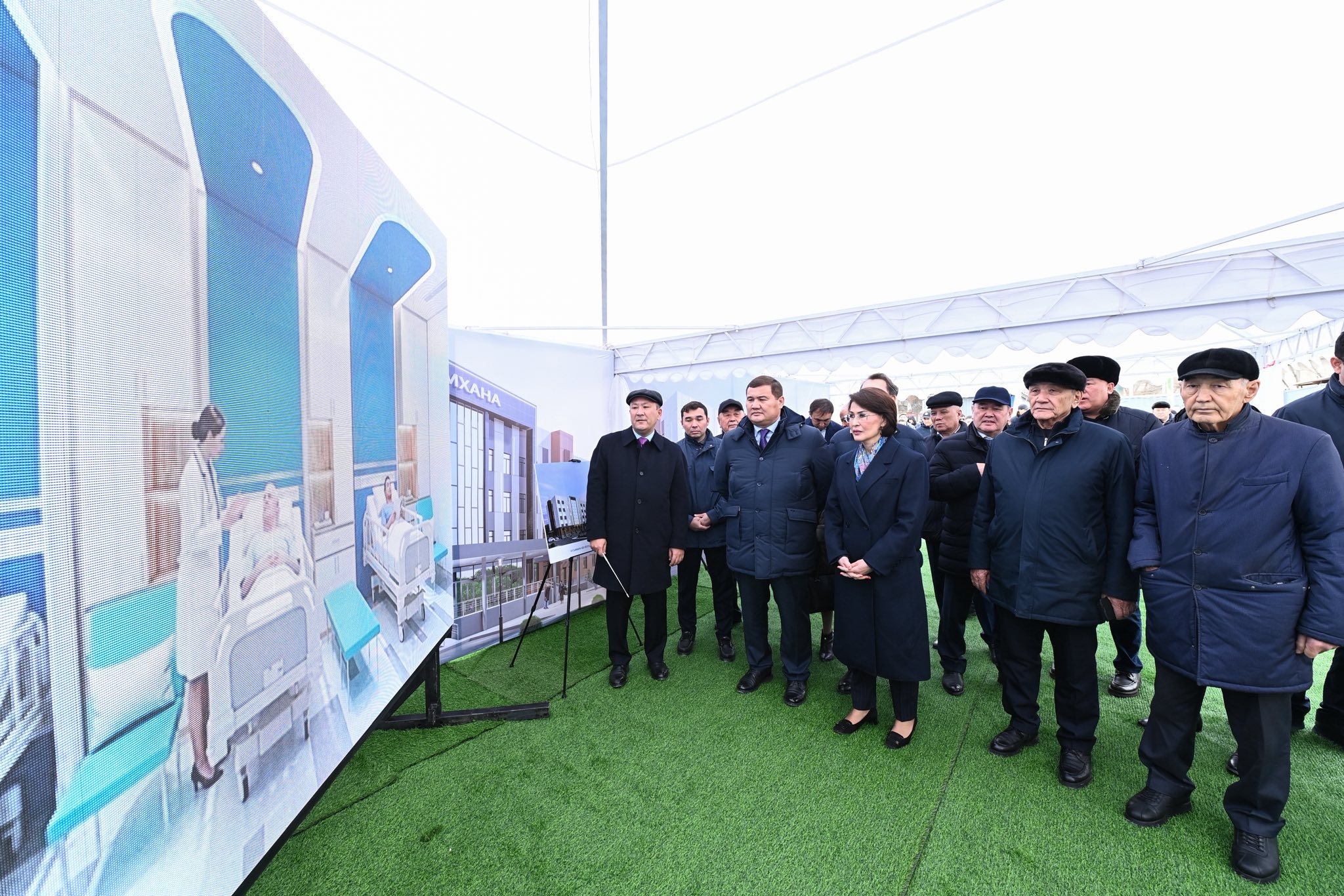 قوس ەمحانا قۇرىلىسى باستالدى