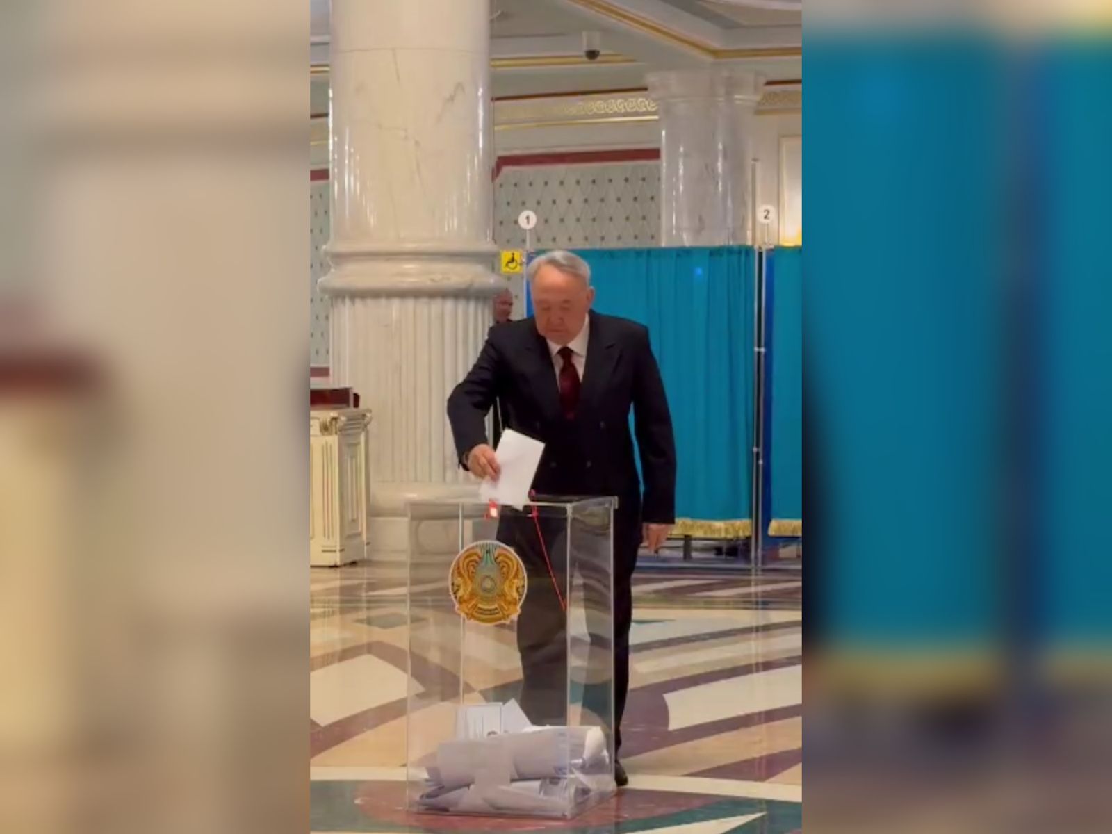 نۇرسۇلتان نازارباەۆ رەفەرەندۋمدا داۋىس بەردى