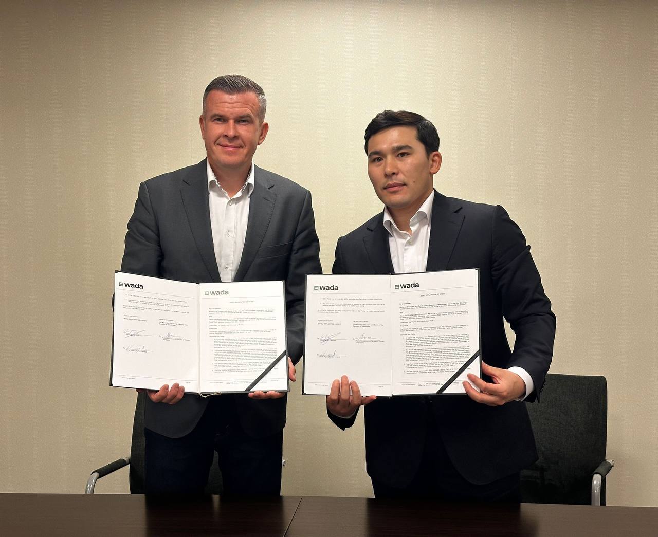 سپورت مينيسترلىگى مەن دۇنيەجۇزىلىك دوپينگكە قارسى اگەنتتىك مەموراندۋمعا قول قويدى