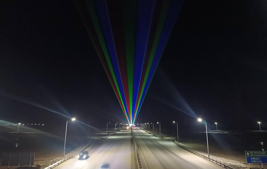 اقىلى جولداردا جۇرگىزۋشىلەردىڭ ۇيىقتاپ كەتۋىنىڭ الدىن الۋ ءۇشىن لازەرلەر قويىلادى