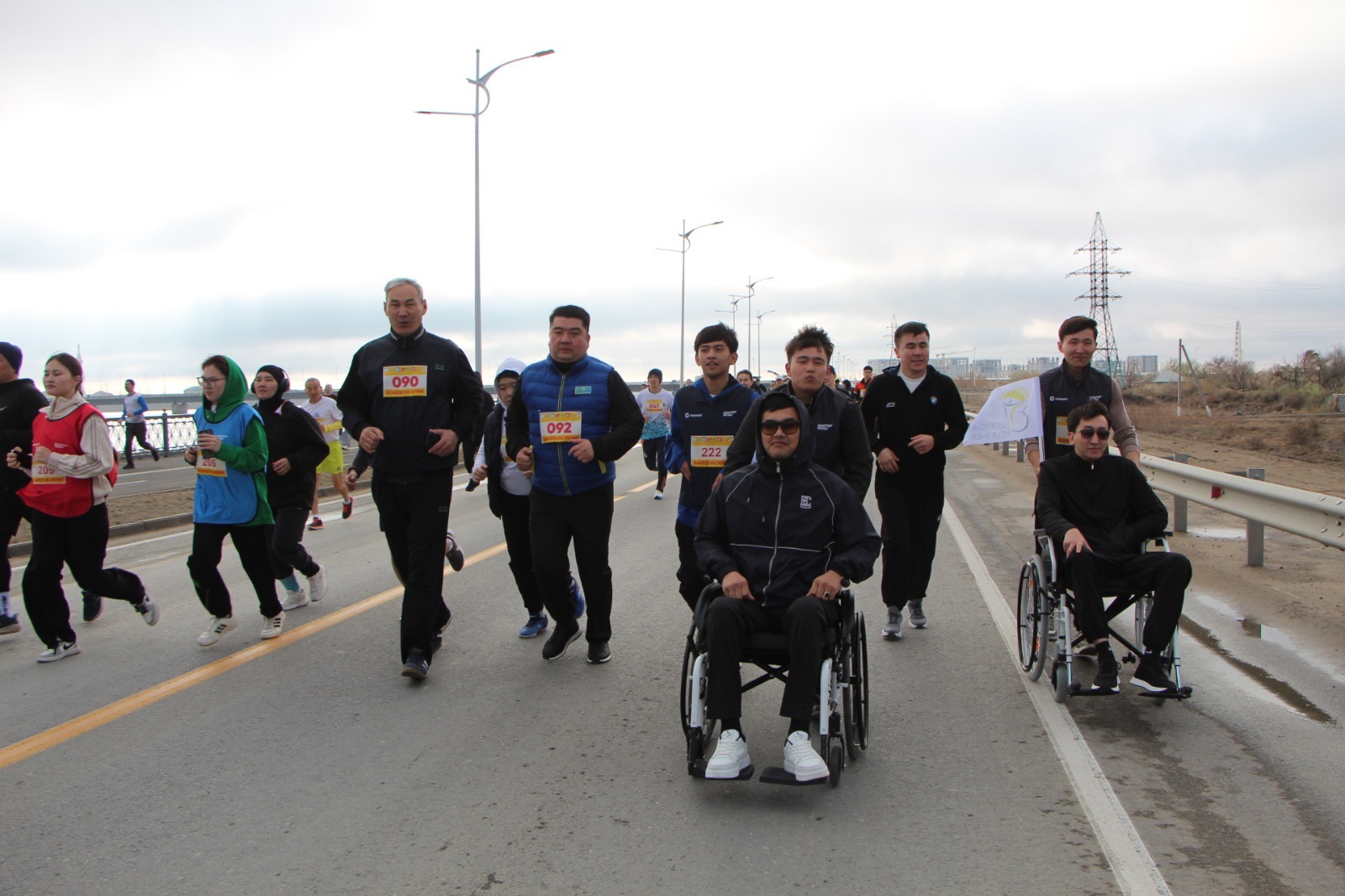 قىزىلوردادا 400 ادام قاتىسقان مارافون ءوتتى