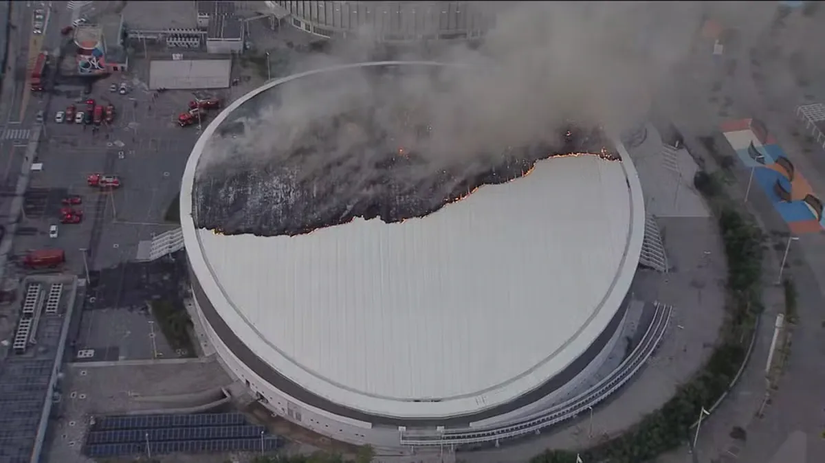 برازيليادا الەم چەمپيوناتى كەزىندە ستاديون ورتەندى: سپورتشىلار امان با؟