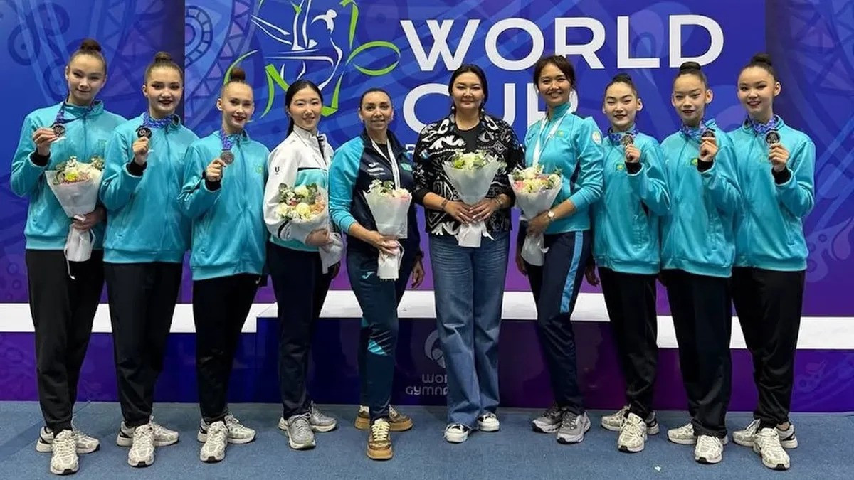 قازاقستان كوركەم گيمناستيكادان تاشكەنتتەگى الەم كۋبوگى كەزەڭىندە كۇمىس جۇلدەگە يە بولدى