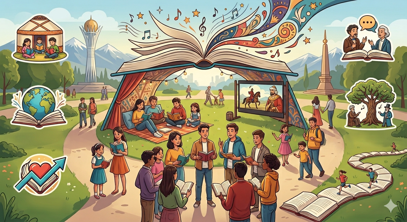 ۇلتتىق كىتاپ كۇنىنە وراي وڭىرلەردە قانداي ءىس-شارالار وتەدى؟