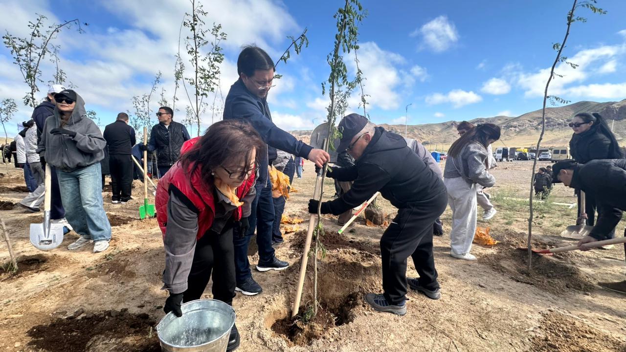 كوشپەندىلەر قالاشىعىندا 500 ءتۇپ اعاش ەگىلدى