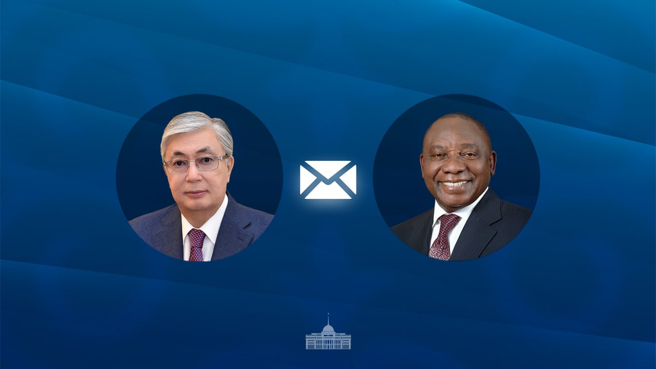 توقاەۆ وڭتۇستىك افريكا رەسپۋبليكاسىنىڭ پرەزيدەنتىنە قۇتتىقتاۋ جەدەلحاتىن جولدادى