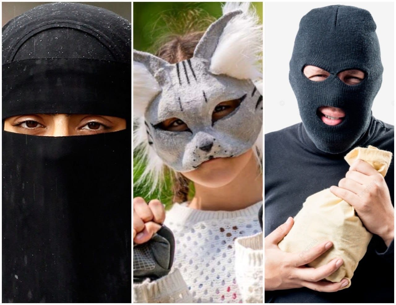 پوليتسيا بەت-ءجۇزدى تۇمشالايتىن كيىمدەرگە تىيىم سالىنعانىن ەسكەرتتى