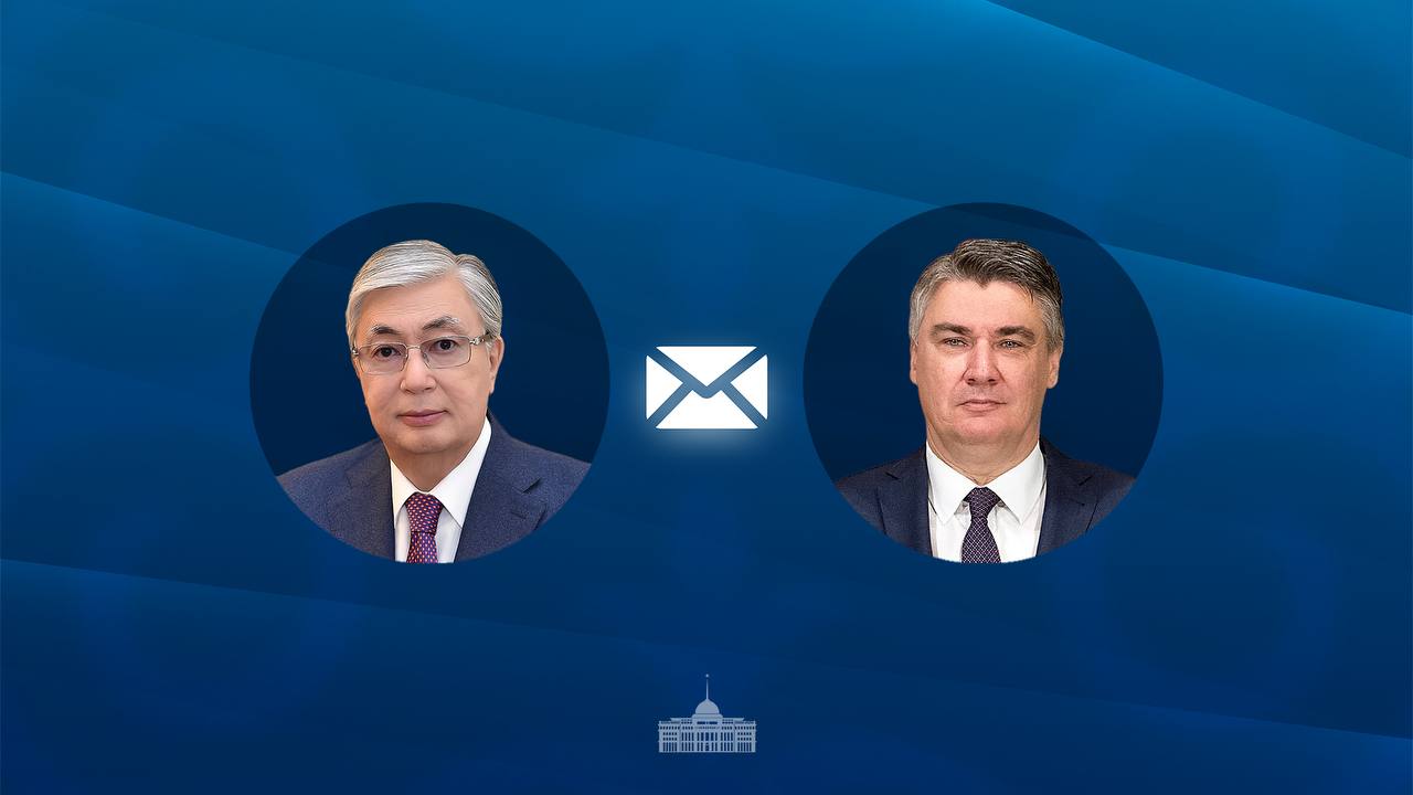 مەملەكەت باسشىسى حورۆاتيا پرەزيدەنتىنە قۇتتىقتاۋ جەدەلحاتىن جولدادى