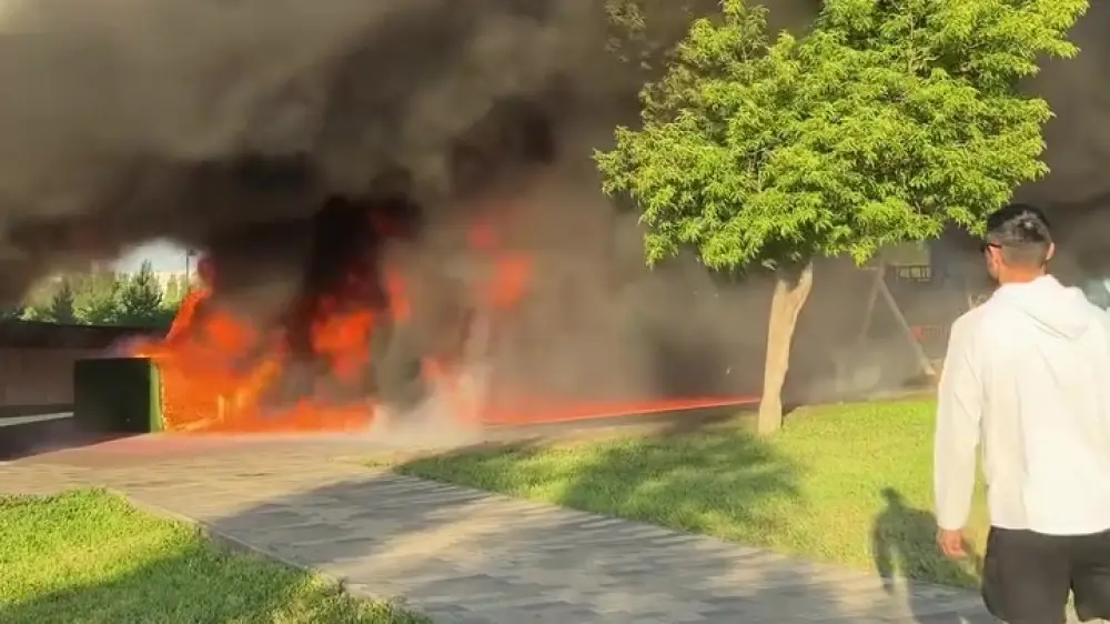 استانانىڭ ورتالىعىنداعى ترياتلون ساياباعى اۋماعىندا ءورت شىقتى